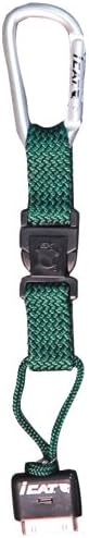 iCat 11015Cp-C78 Hang It Carabiner Leash with Soft End Attachment - Holder - Retail Packaging - Green