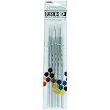 Liquitex BASICS Paint Brush 5-Pack, Long-Handle