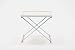 Side table Solo white chrome