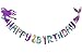 Mermaid Magical Sparkle Happy Birthday Banner Favor Mermaid Theme Party Decoration Supplies For Kids Under the Sea Party
