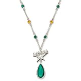 Dallas Stars Crystal Logo Necklace