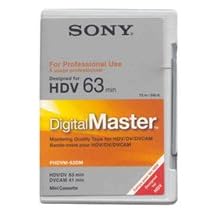 Click here to buy Sony PHDVM63DM DVCAM HDV Mini Cassette, 41 min. (63 min. HDV).