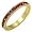 ET-4 Simulated Ruby Eternity Ring 18kt Gold EP Available in Sizes 4-9 Lifetime Guarantee Anniversary Engagement Band (4)