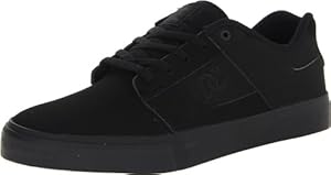 DC Men's Bridge Skate Shoe,Black/Black/Black,8.5 M US