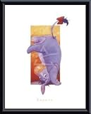 Art Poster Metal Framed Print - Eeyore - Artist: Disney- Poster Size: 14 X 11