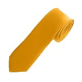 New Mens Solid Bronze Slim Necktie Neck Tie