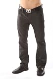 Mens Rocker Style Charcoal Gray Coated Jeans Justing Jeans