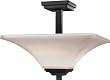 Minka Lavery Agilis Black Semi Flush