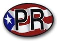 Puerto Rico - Wavy Oval Decals