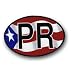 Puerto Rico - Wavy Oval Decals