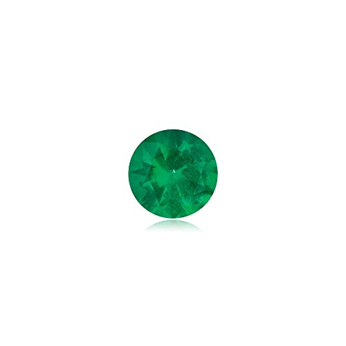 0.09-0.14 Cts of 3x3 mm AA Round Natural Emerald ( 1 pc ) Loose Gemstone
