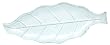 Clear Spanish Recycled Glass Large Banana Leaf Server 26"L x 9.5"W