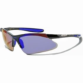 Click here to buy Xloop Cycling Triathlon Mirrored Runner Blue Sunglasses.