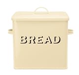 Bread Bin Enamel in French Cream Traditional Quality