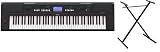 Yamaha NPV60 Keyboard Inc Adaptor & Berkeley Universal X Frame Stand