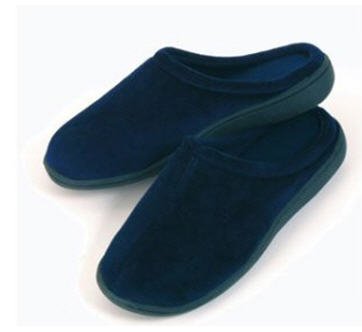 Memory Foam Slippers Medium- NAVY BLUE (fits