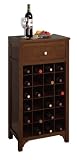 Winsome Regalia 24 Bottle Wine Cabinet in Antique Walnut