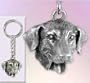 Labrador Retriever 3D Pewter Keychain for Real Dog People