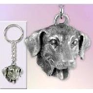 Labrador Retriever 3D Pewter Keychain for Real Dog People