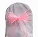 12 Coral Sheer Organza Chair Sashes