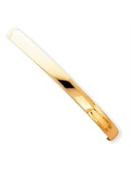 14k Gold 6mm Solid Polished Half-Round Slip-On Bangle