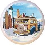 Beach Woodie Design III Drawer Pull Knob