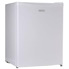 Sanyo SR-A2480W 2-2/5-Cubic-Foot Compact Mid-Size Refrigerator, White