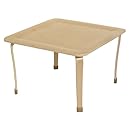 ECR4Kids 30" x 30" x 18" Square Wood Activity Table with Bentwood Legs