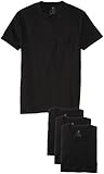 UPC 075338622354 product image for Hanes Men's 4-Pack Assorted Pocket T-Shirt, Black, X-Large | upcitemdb.com