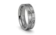 Stainless Steel Lady Ring with Gipsy Cross 7mm