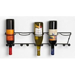Wall Mount 5-Bottle Wine Rack - Black by