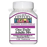 One Daily Adults 50 + 100 Tablets, 21st Century