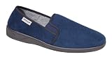 Men's DUNLOP JETHRO faux suede twin gusset slippers
