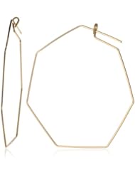 By Boe "Large Geometric Hoop Earrings " 14k Gold Filled