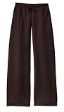 NEW District Threads - Ladies Velour Fitted Flare Pants Dark Cocoa-S