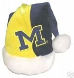 MICHIGAN WOLVERINES SANTA HAT ORNAMENT