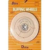 Dico 527-36-6 Cushion Sewn 6-Inch Diameter 1/2-Inch Thick Buffing Wheel