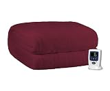 Beautyrest Soloft Micro Plush Heated Queen Blanket, Deep Red