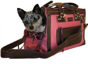 Pet Flys Dog Carrier - City Girl (Pink/Giraffe)