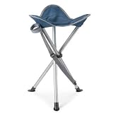 Gelert Aluminium Tripod Stool - Blue/Grey