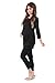 Womens Side Ruched Maternity Tunic Top by Rags and Couture - Made in USA, Black, Medium