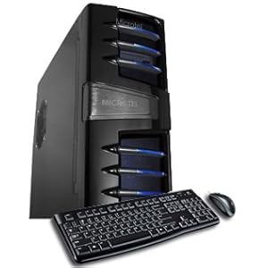 Microtel Computer® AMTI7007 Gaming Computer with 2.8GHz AMD Phenom II X4 925 Processor, 8GB DDR3 1333, 500GB Hard Drive, 24X DVD-RW, Radeon HD 6870 1GB GDDR5 Video Card, 700Watt ps, Microsoft Windows 7 Home Premium Full Version CD - 64 bit. MONITOR NOT INCLUDED.