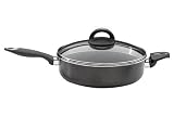 Italian Collection Deep Saute, 12" With Lid Double layer non-stick interior Heat resistant silicone lacquer exterior Soft-touch ergonomic handles Italian Collection Deep Saute, 12" With Lid Double layer non-stick interior Heat resistant silicone lacquer exterior Soft-touch ergonomic handles