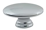 Tools & Hardware : Atlas Homewares A817-CH 1-1/2-Inch Euro-Tech Collection Small Egg Knob, Polished Chrome