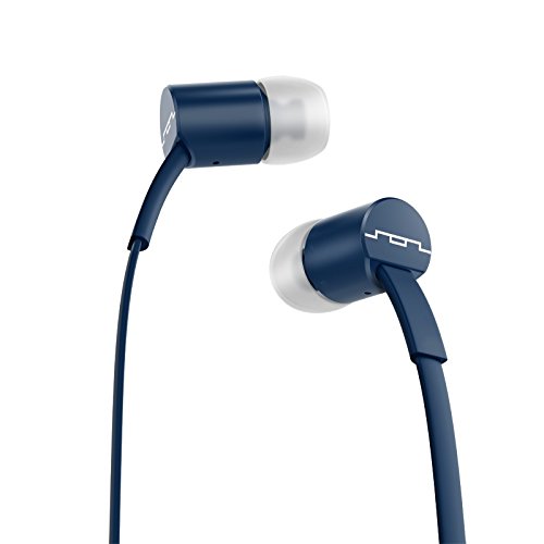 SOL REPUBLIC 1112-66 Jax In-Ear Headphones with Single-Button Remote and Microphone, Navy