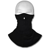 WINDMASK Fleece Kälteschutz Skimaske Snowboard Biker Motorrad Maske Gesichtsmaske Schwarz mit Hals