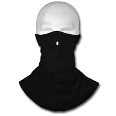 WINDMASK Fleece K�lteschutz Skimaske Snowboard Biker Motorrad Maske Gesichtsmaske Schwarz mit Hals