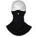WINDMASK Winter Fleece Kälteschutz Skimaske Gesichtsmaske Snowboard Biker Motorrad Maske Schwarz mit Hals