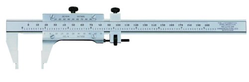 Starrett 123EMZ-6 Master Vernier Caliper In Finished Wood Case, 0.001