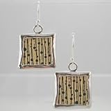 Sterling Silver & Gold Reversible Bamboo Earrings, #9130